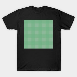 Orchard Plaid - Light Green and Dark Green T-Shirt